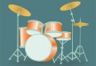 Drums free vector illustration