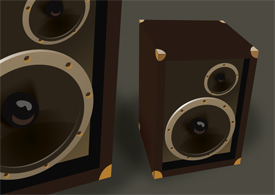 speaker box free vector illustration