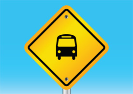 Bus sign free vector illustration thumb