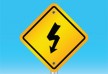 Electricity warning sign free vector illustration thumb