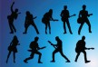 Guitarists silhouettes thumbnail