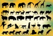 37 animal silhouettes - thumb