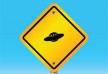 Beware of ufo sign free vector illustration thumb