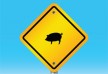 Pig warning sign free vector illustration thumb