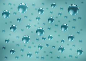 Background with bubbles free vector illustration