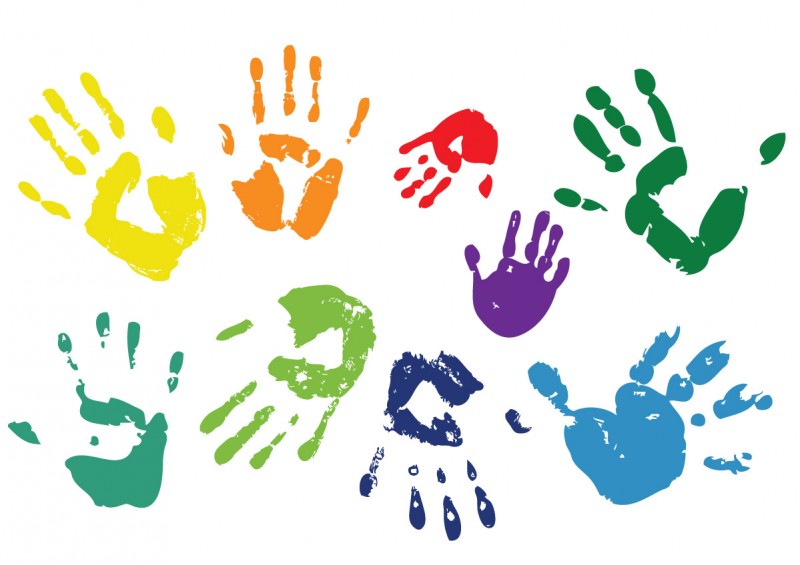 Handprints - download free vector art