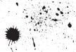 Grunge color splatters free vector art - thumb