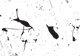 Grunge ink splashes free vector art - thumb