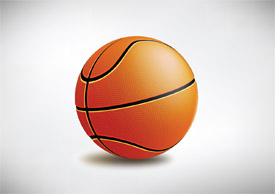 Basketball vector icon