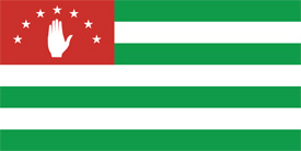 Free vector flag of Abkhazia