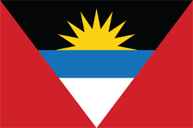 Free vector flag of Antigua and Barbuda