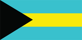 Free vector flag of Bahamas