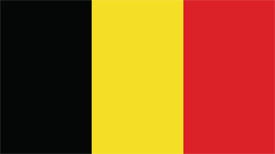 Free vector flag of Belgium