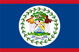 Free vector flag of Belize
