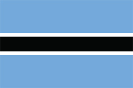 Free vector flag of Botswana