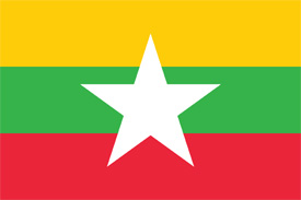 Free vector flag of Burma