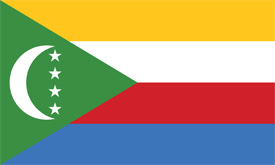 Free vector flag of Comoros