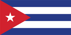 Free vector flag of Cuba