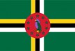Free vector flag of Dominica