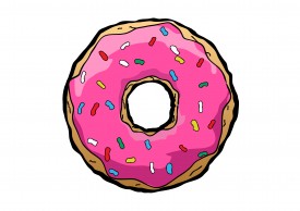 Free vector donut drawing