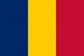 Free vector flag of Chad