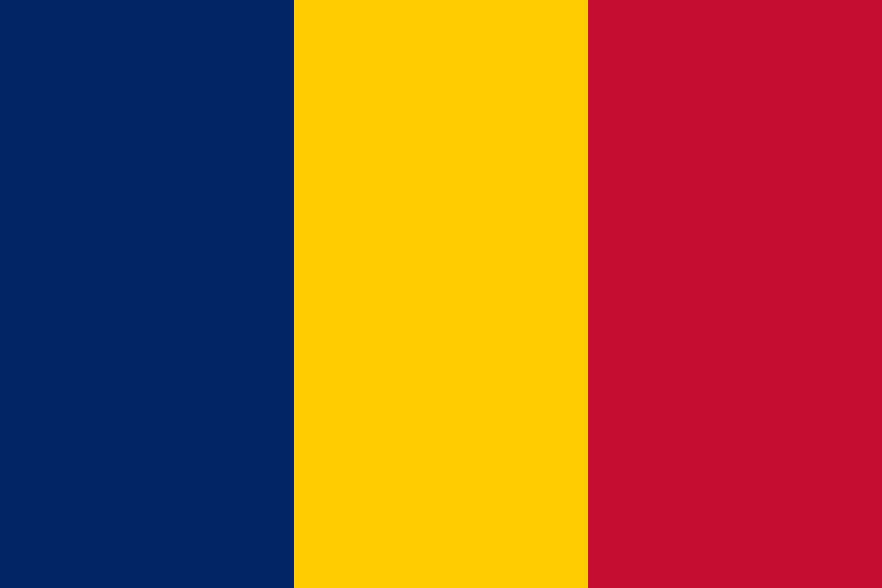 Free vector flag of Chad