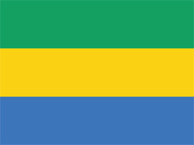 Free vector flag of Gabon