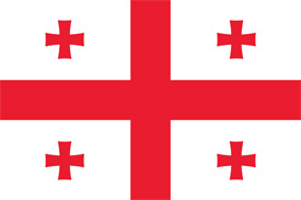 Free vector flag of Georgia