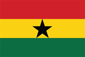 Free vector flag of Ghana