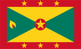 Free vector flag of Grenada