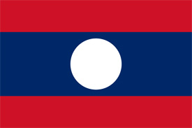Free vector flag of Laos