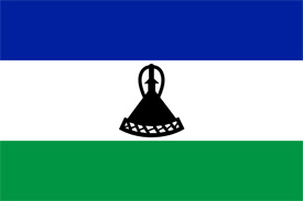 Free vector flag of Lesotho
