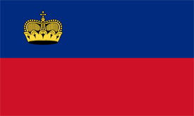 Free vector flag of Liechtenstein
