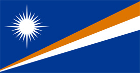Free vector flag of Marshall Islands