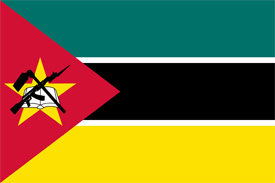 Free vector flag of Mozambique