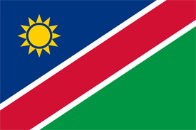 Free vector flag of Namibia