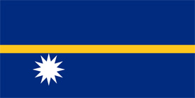 Free vector flag of Nauru