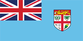 Free vector flag of Fiji