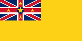 Free vector flag of Niue