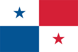 Free vector flag of Panama