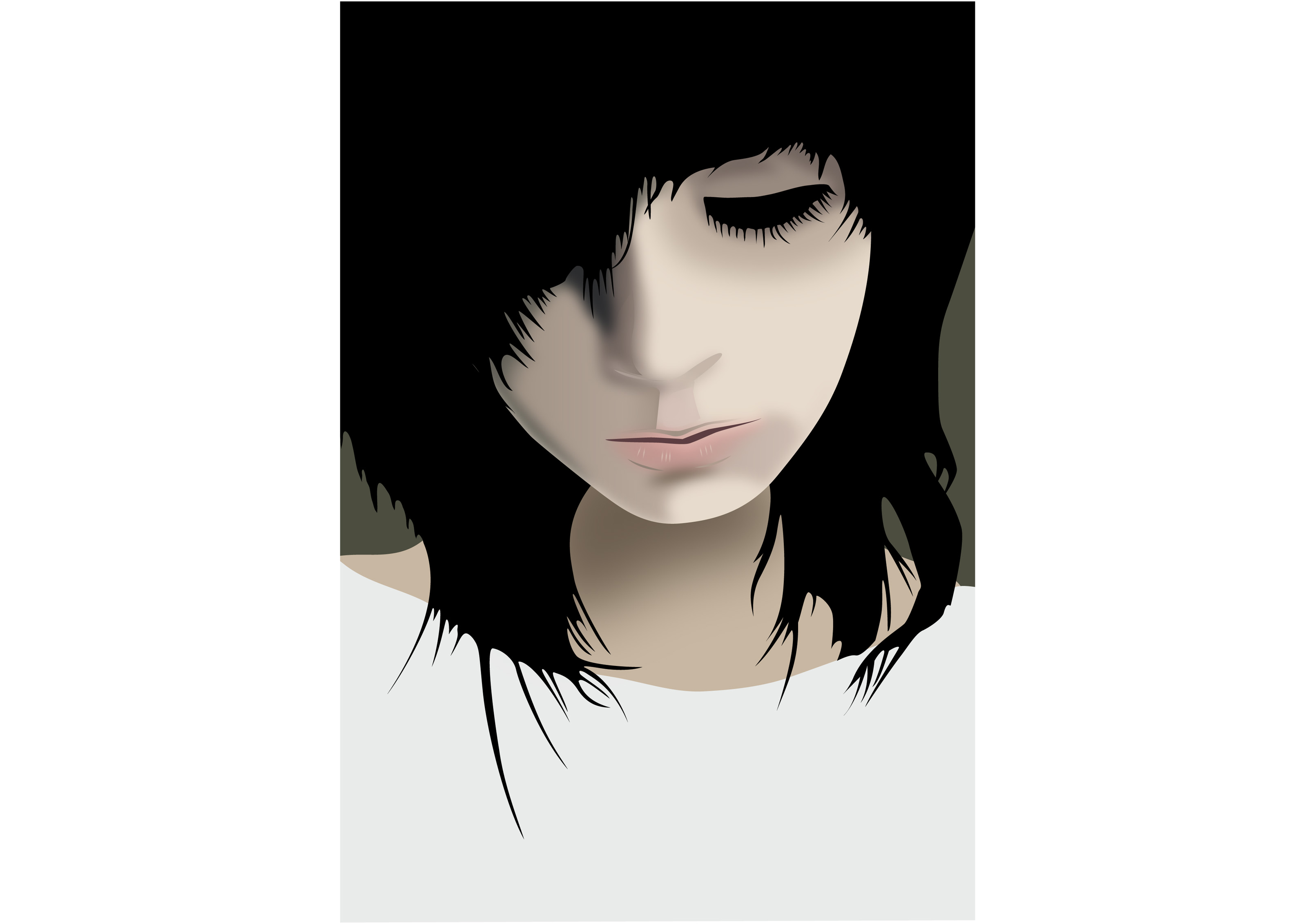 emo-girl-with-dark-hair-vector-portrait