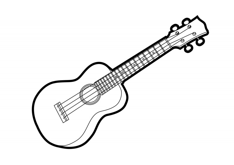 Ukulele coloring pages are a fun way for kids of all ages to develop creati...