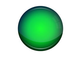 Green Glossy Round Empty Vector Button