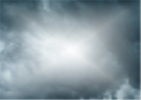 Storm Clouds With Sun Gradient Mesh Background