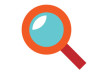 Flat Magnifier Icon