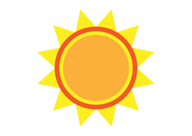 Flat Sun Icon