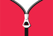 Flat Zipper Illustration