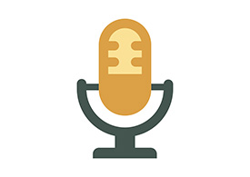Old Microphone Flat Icon