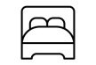 Bed Outline Vector Icon