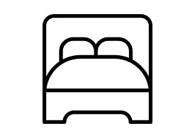 Bed Outline Vector Icon